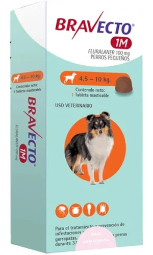 Bravecto 1M Perro de 4.5 a 10 Kg