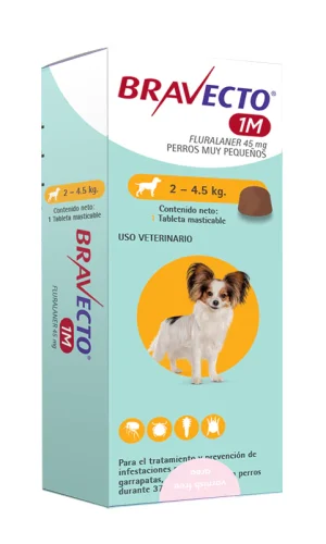 Bravecto 1M Perro de 2 a 4.5 Kg