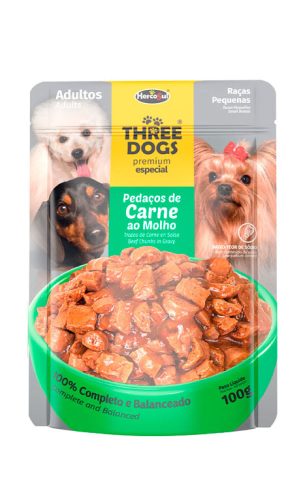 Three Dogs Sachet Adulto Raza Pequeña